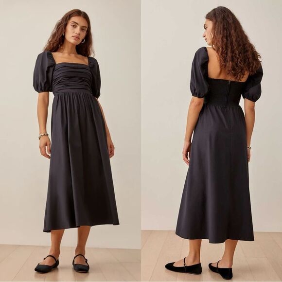 Reformation Dresses & Skirts - Reformation Rachelle Dress in black cotton